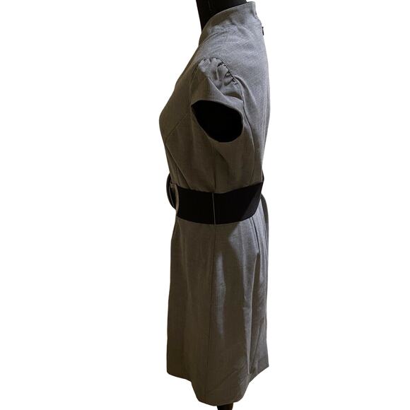 Antonio Melani ANIKA Belted Sheath Gray Dress, Sz 8 - Picture 5 of 9